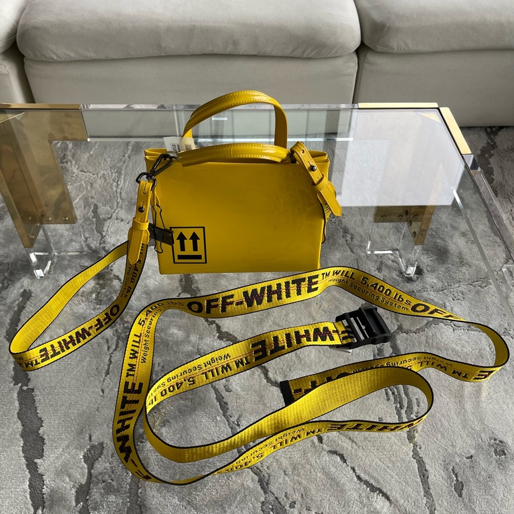 Off-White Cross Body Bag with Matching Belt (2 pieces)
